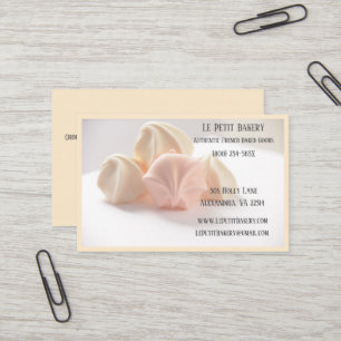 Merengue Bakery Baker Pastry Bake Shop Chef Business Card