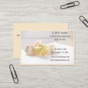 Merengue Bakery Baker Pastry Bake Shop Chef Business Card