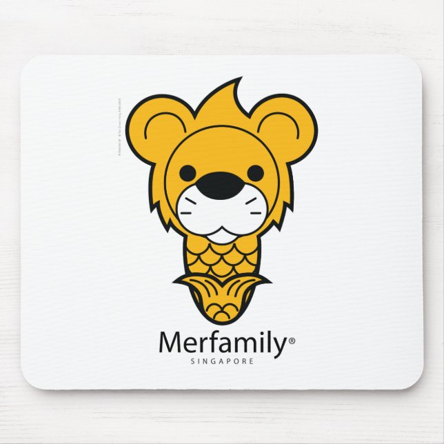 "Merfamily®" SINGAPORE Mouse Pad (Front)