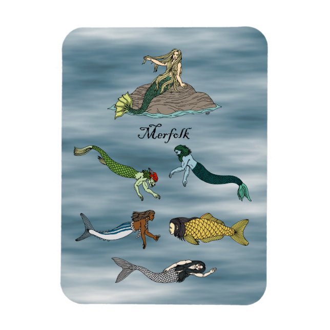 Merfolk Magnet (Vertical)