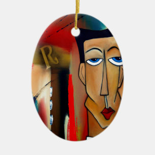 merger-abstract art ceramic tree decoration