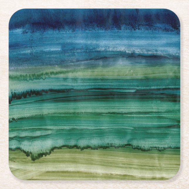 Merging IV Square Paper Coaster (Front)