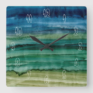 Merging IV Square Wall Clock