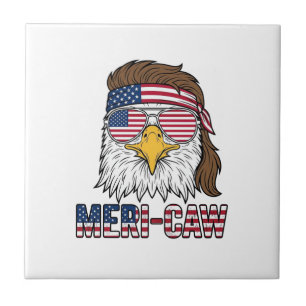 Meri-Caw Patriotic Eagle Vintage Engraving Shirt_1 Tile