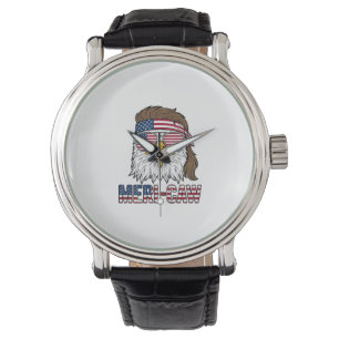Meri-Caw Patriotic Eagle Vintage Engraving Shirt_1 Watch
