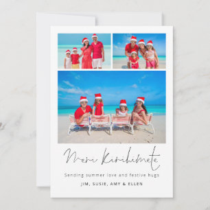 Meri Kirihimete 3 Photos 2026 calendar NZ Holiday Card