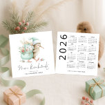Meri Kirihimete Kiwi 2026 Calendar NZ Christmas Holiday Card<br><div class="desc">Meri Kirihimete Kiwi 2026 Calendar NZ Christmas. Available digitally and printed. A cute design with a watercolor kiwi illustration and New Zealand greeting in a set stylish script.. Easily personalise the rest of the words as required. With a 2026 calendar on the other side.</div>