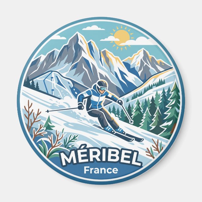 Méribel France Magnet (Front)