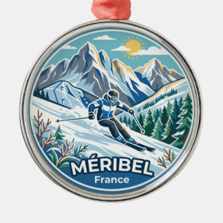 Méribel France Metal Tree Decoration