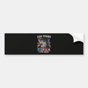 Merica 250 Anniversary USA 250 Years Bumper Sticker