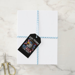 Merica 250 Anniversary USA 250 Years Gift Tags