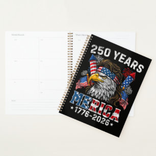Merica 250 Anniversary USA 250 Years Planner
