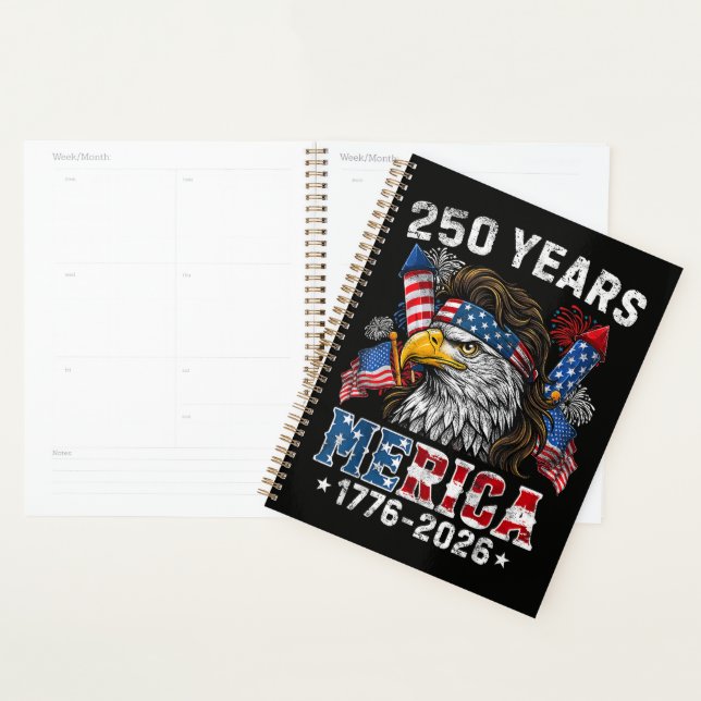 Merica 250 Anniversary USA 250 Years Planner (Display)