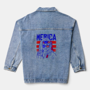 merica 4th july kamala harris denim jacket