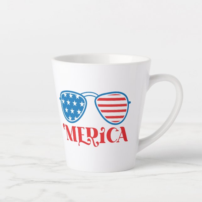 'Merica - 4th of July Latte Mug (Right)