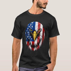 Merica Bald Eagle American Flag 4Th Of July T-Shirt