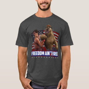 Merica Bear's KO for Liberty  USA America Freedom  T-Shirt
