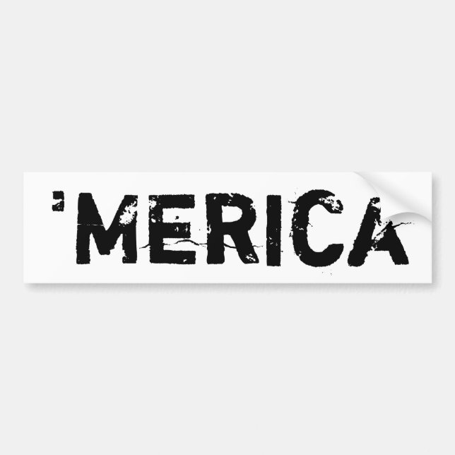 'merica Bumper Sticker (Front)