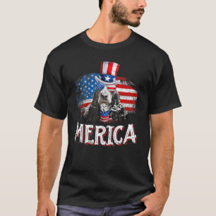 Merica Cocker Spaniel Dog American Flag Fourth Of T-Shirt