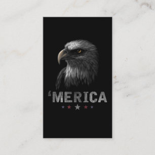 Merica Eagle 4th of July USA Patriotic Business Card