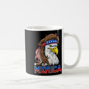Merica Eagle Mullet 4th of July Men Women American Coffee Mug