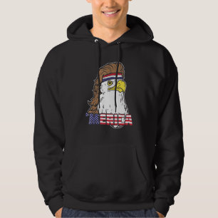 Merica Eagle Mullet 4th Of July Men Women American Hoodie