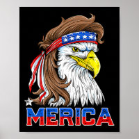 Merica Eagle Mullet 4th Of July Men Women American