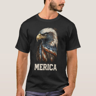 Merica Eagle Mullet 4th of July Men Women American T-Shirt