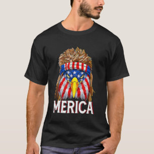 Merica Eagle Mullet 4th Of July Men Women American T-Shirt
