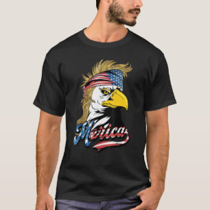 Merica Eagle Mullet American Flag Usa Men 4th Of J T-Shirt