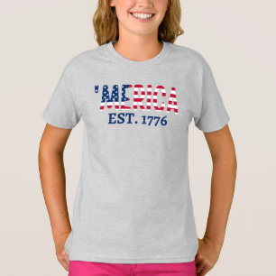 'merica Est. 1776  Patriotic American T-Shirt