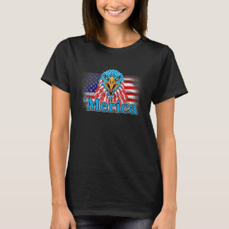 Merica Flag Eagle 4th Of July Patriotic Usa Americ T-Shirt