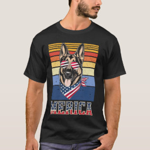 Merica German Shepherd Dog T-Shirt