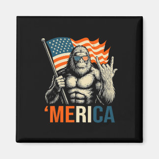 ‘merica Gorilla Flag Sungles Funny Patriotic  Magnet
