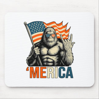 ‘merica Gorilla Flag Sungles Funny Patriotic Mouse Pad