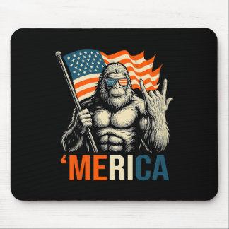 ‘merica Gorilla Flag Sungles Funny Patriotic  Mouse Pad