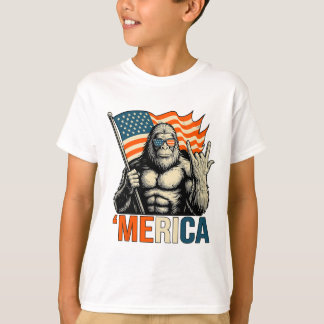 ‘merica Gorilla Flag Sungles Funny Patriotic T-Shirt
