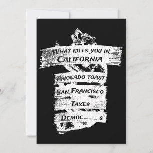 Merica Humour America USA Funny California Invitation