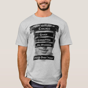 Merica Humour America USA Funny Patriotism Chicago T-Shirt