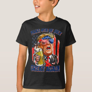 Merica Make 4th Of July Great Again Men Drinking B T-Shirt