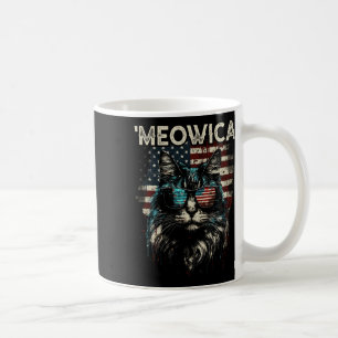 Merica Patriotic Maine Coon Cat Coffee Mug