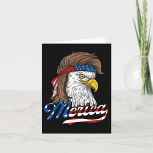 Merica - Patriotic Usa Eagle Of Freedom - 4th Of J Card