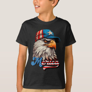 Merica - Patriotic Usa Eagle Of Freedom - 4th Of J T-Shirt