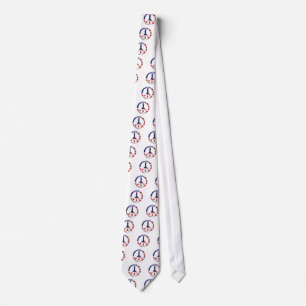 merica peace sign tie