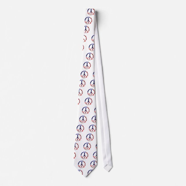 merica peace sign tie (Front)