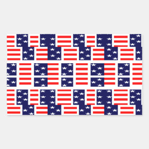 merica rectangular sticker