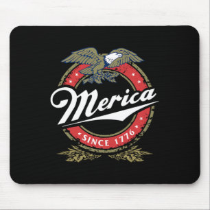 Merica Since 17761 American Ld Eagle Mullet Stars Mouse Pad