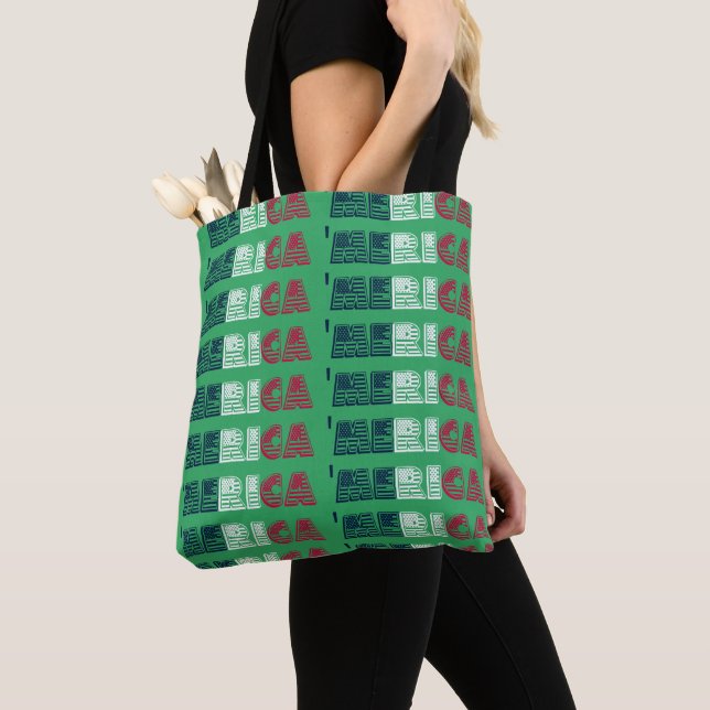 'Merica Stars + Stripes Tote Bag (Close Up)