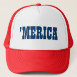 Merica trucker hat for 4th of July party<br><div class="desc">Merica trucker hat for 4th of July Independence day party. Patriotic fourth of July cap. Team USA.</div>
