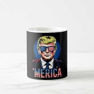 Merica Trump 4th Of July US Vintage Retro Coffee Mug